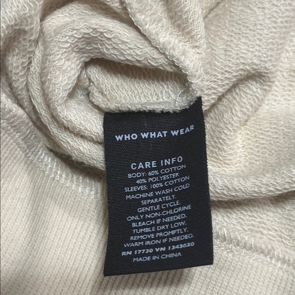 Who What Wear Ivory Blouse with Ruffles - Picture 12 of 12